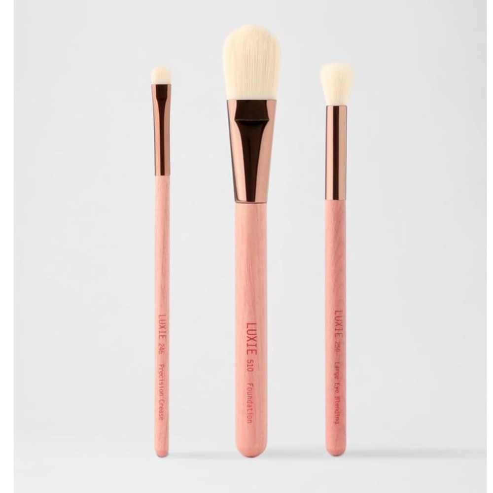 LUXIE BC 3 PIECE BRUSH SET-GAEA. NIB